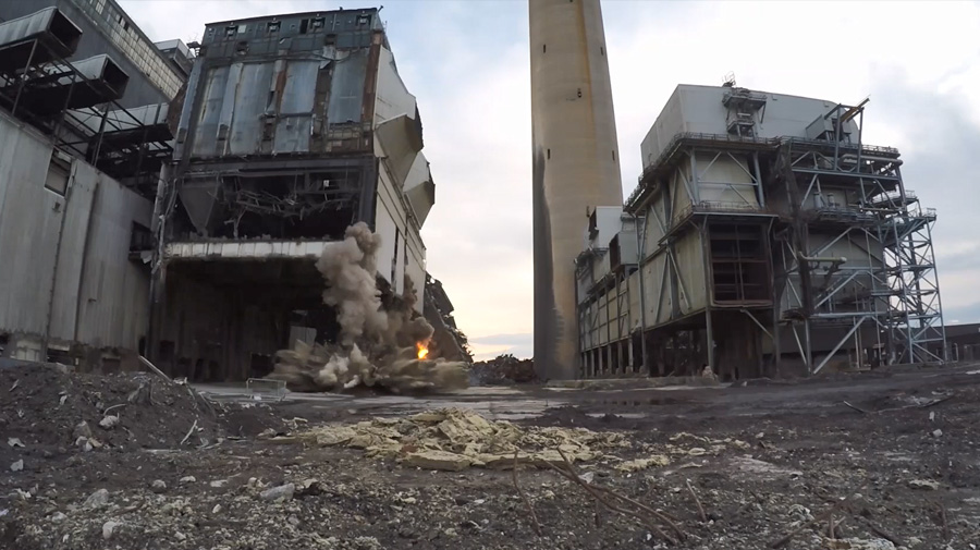 Longannet Demolition - December 2018