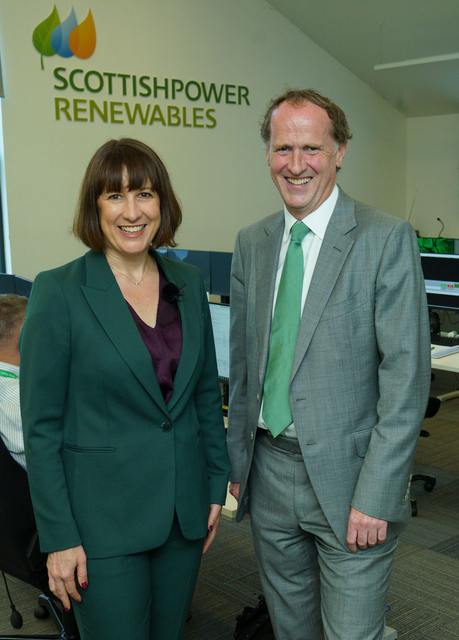 Rachel Reeves visits Whitlee Windfarm