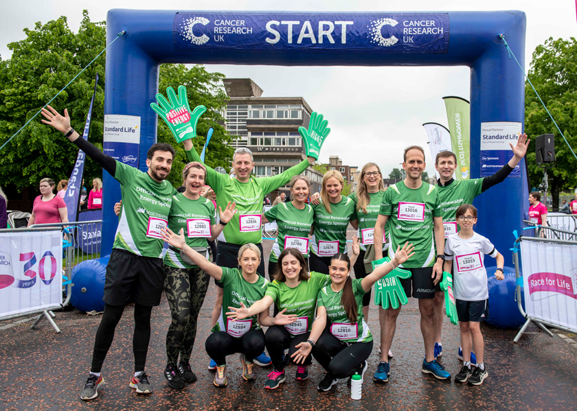 Scottish Power take part in Race for Life