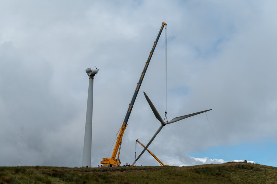 Hagshaw Hill windfarm decomission