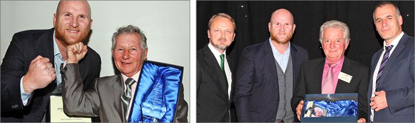 Champion of Champions Award, boxing coach Brian Williams and Overall Community Champion of the Year, Ray Herbert