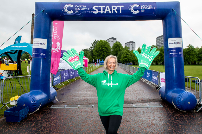 Aileen Rourke take part in Race for Life