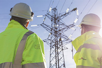 Underside of Electricity pylon